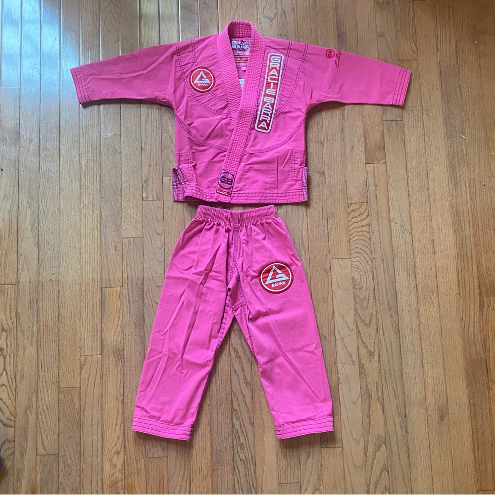 Gracie Barra Pink Kids Brazilian Jiu-Jitsu Gi
